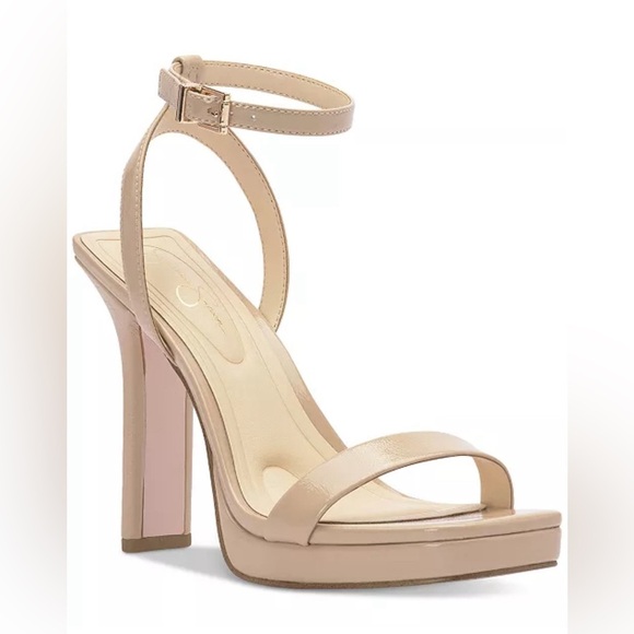 Jessica Simpson Shoes - Jessica Simpson Adonia Two-Piece Platform Dress Sandals Beige Size 9.5